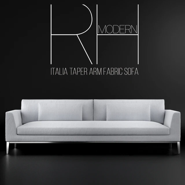 RH-ITALIA TAPER ARM FABRIC SOFA — Descargar