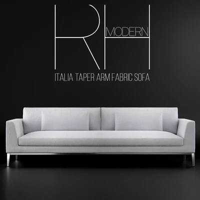 RH-ITALIA TAPER ARM FABRIC SOFA — Ver 2
