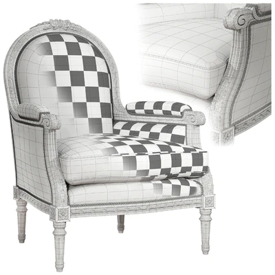 Francesco Molon Armchair Art.P372 — Ver 2