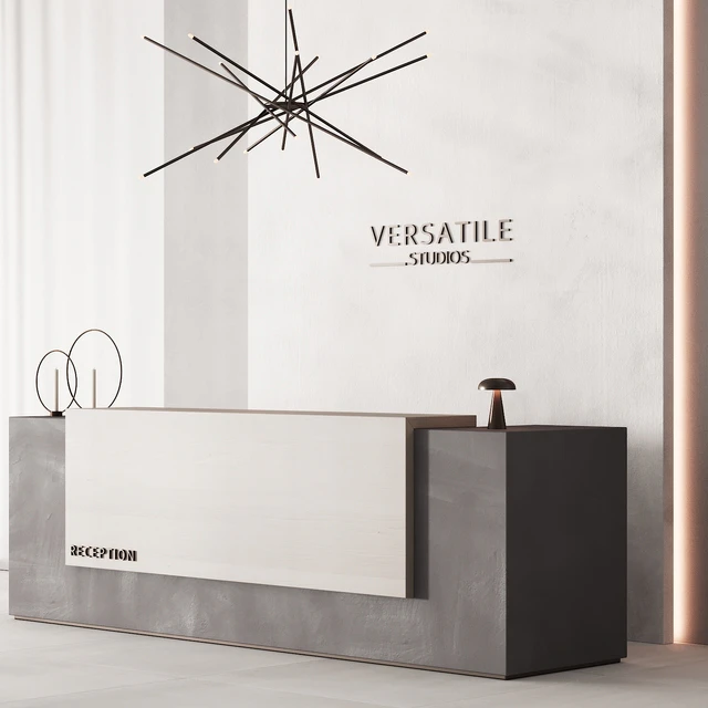 182 office furniture 02 reception desk 02 — Descargar