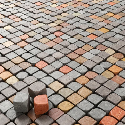 Cube stone granite decoration / Каменные кубы для декорации.(Брусчатка) — Вид 1
