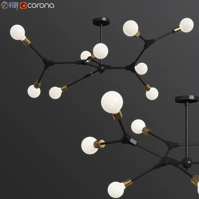 DNA Spiral structure Ceiling Light — Descargar