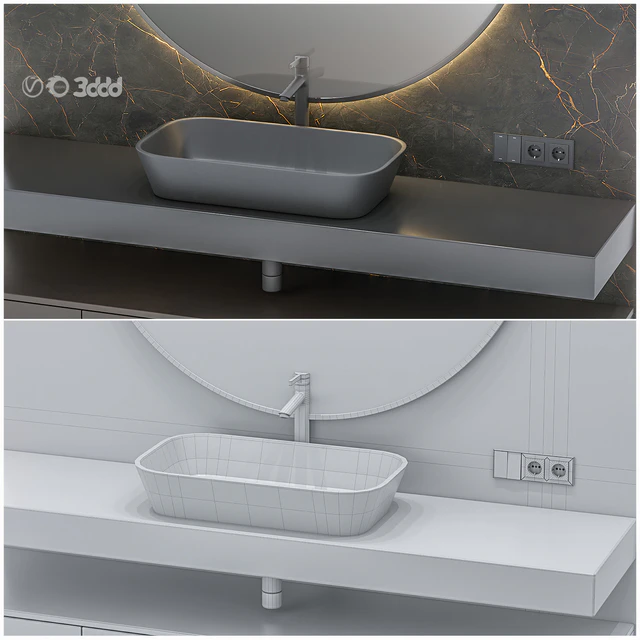 Bathroom furniture Bath Set 37 — Descargar
