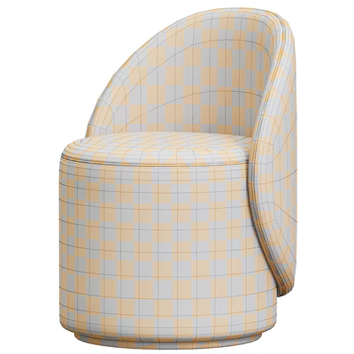 Nordic Boucle Round Vanity Stool — Вид 2