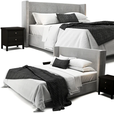 Elliot Shelter Upholstered Bed — Вид 1