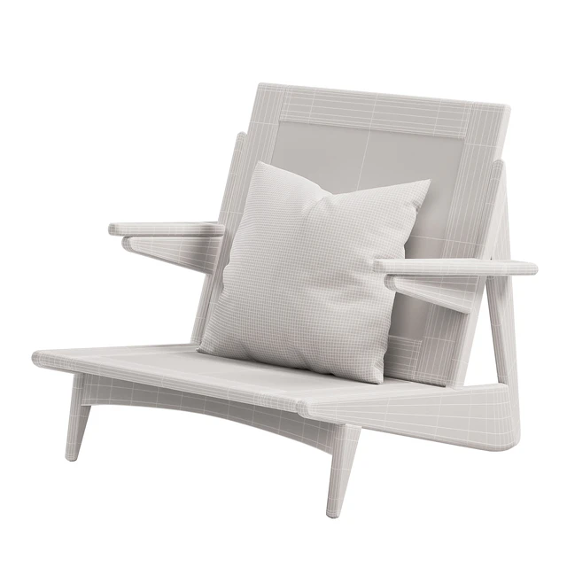 Pierre Jeanneret - Mahogany and Cane Armchair 1950s — Скачать