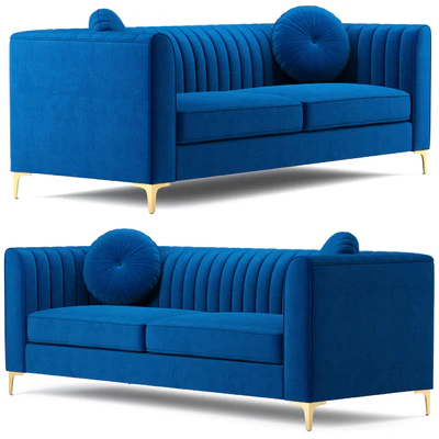 Isabelle Velvet Sofa Meridian Furniture — Вид 1