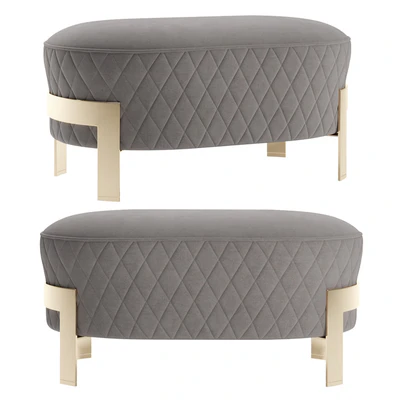 Cosmo Ottoman with metal legs 2 — Вид 1