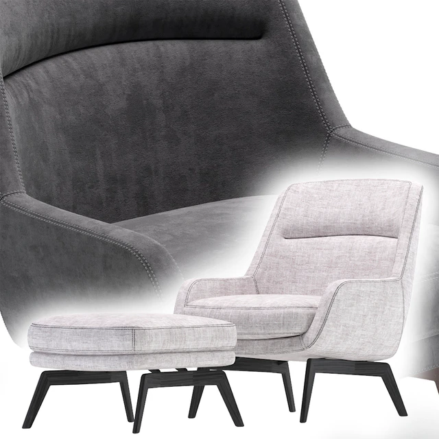 Minotti BELT Armchair by Rodolfo Dordoni — Скачать