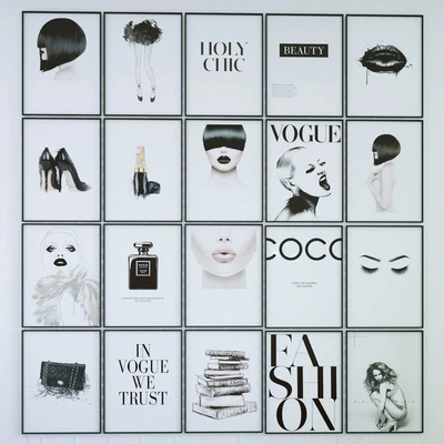 collection of posters in Fashion Style — Descargar