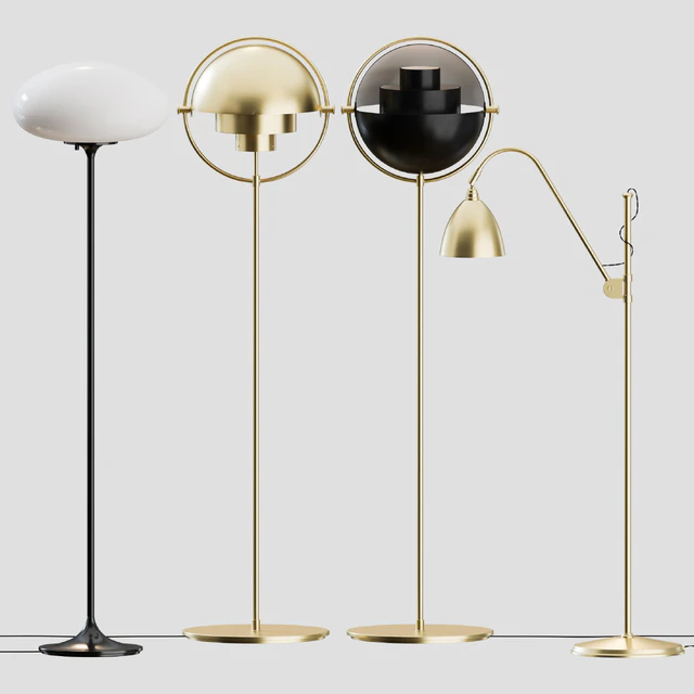 Gubi Floor Lamps Collection 02 — Скачать