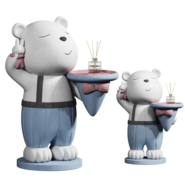 Bear ornaments ceramic ornaments shelf tray — Descargar