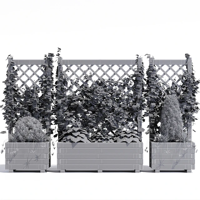 Planter with lattice — Descargar