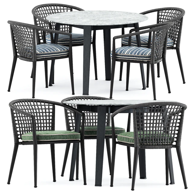 Erica 19 chair and Ginepro round Outdoor table by bebitalia — Descargar
