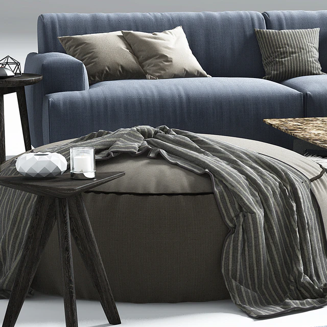 Poliform Soho corner sofa Elise Mad Tribeca Coffe Table — Descargar