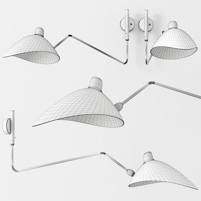 Serge Mouille AP1BC Wall Lamp Sconce — Ver 2