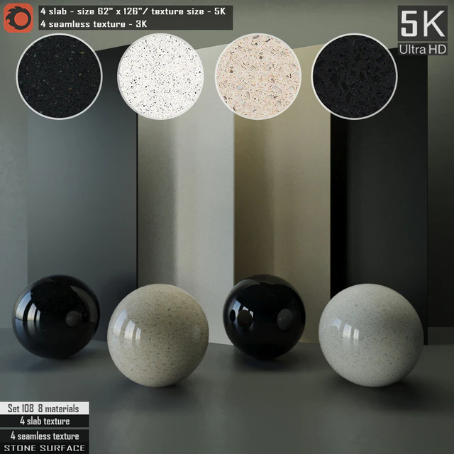 Stone Slab & Seamless texture Set 108 — Скачать
