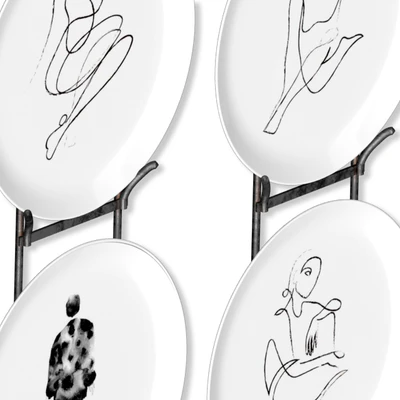 A set of decorative wall plates on fashion. — Ver 2