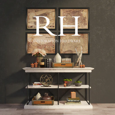 RH PARISIAN CORNICE CONSOLE and DECOR — Вид 1