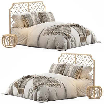 Arudin rattan bed — Ver 2