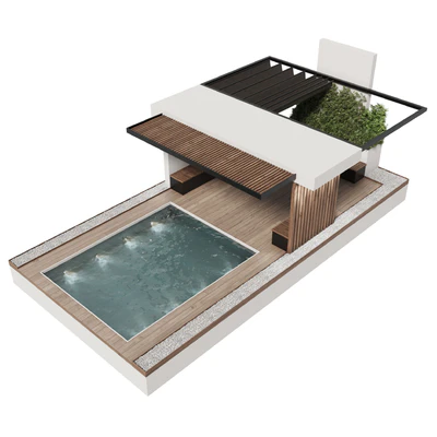Landscape Furniture with Pergola and Roof garden 20 — Вид 2