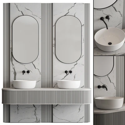 Bathroom Set Stone Wall - Set 47 — Вид 1