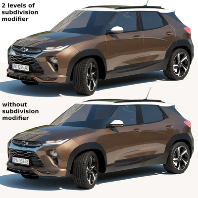 Среднеполигональный автомобиль Chevrolet Trailblazer 2022 — Вид 2