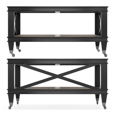 Jacqueline Wicker Shelves Coffee Table — Ver 2