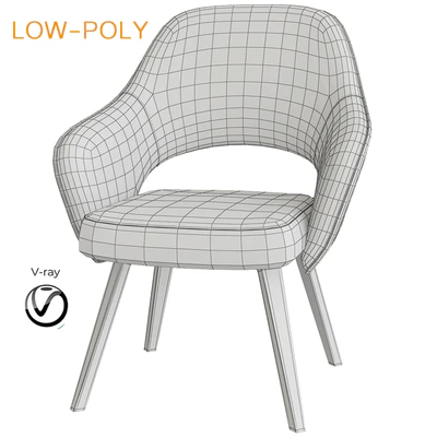 Saarinen Executive Arm Chair (low poly) — Ver 2