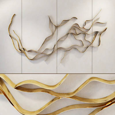Waves   Metal wall panel — Ver 1