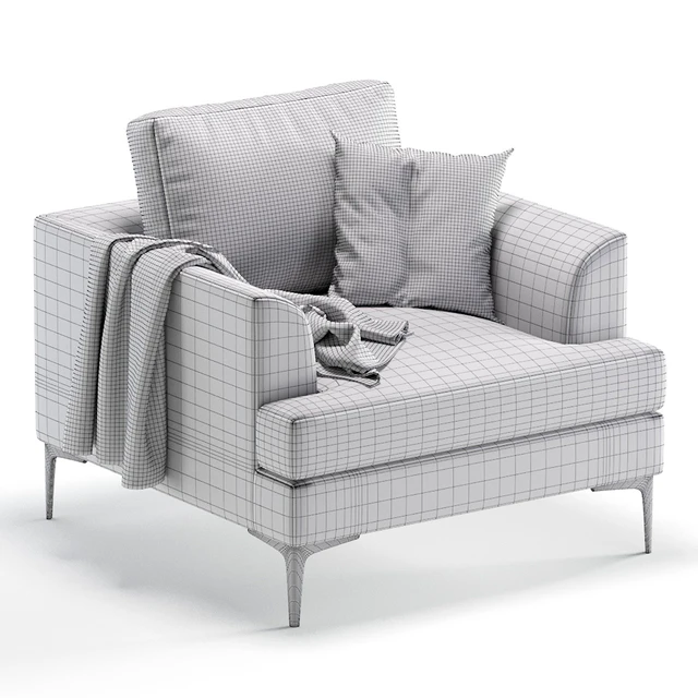Armchair DOUGLAS by Cazarina Interiors 3 Colors Version/Кресло ДУГЛАС — Скачать
