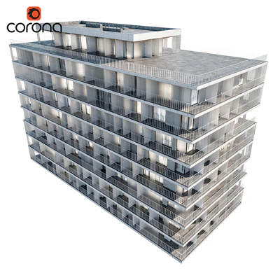 Modern residential building 03 — Вид 2