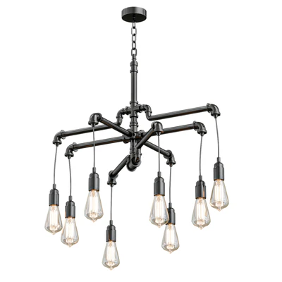 Aged Pipe Chandelier — descargar