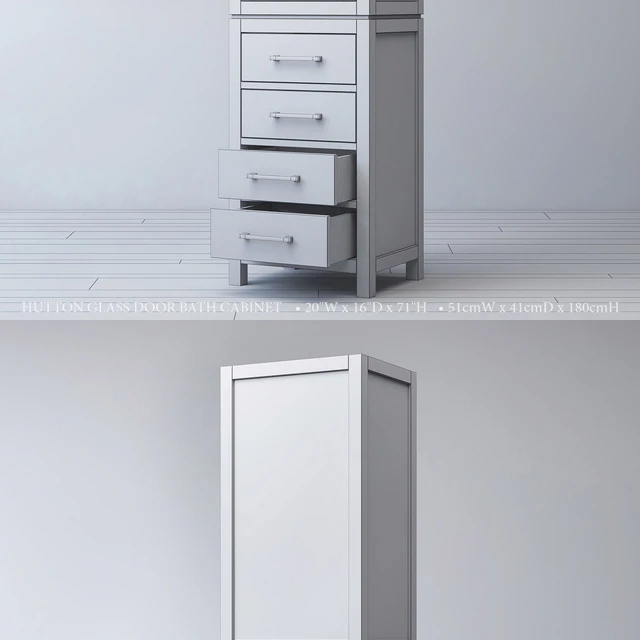 HUTTON GLASS DOOR BATH CABINET — Скачать