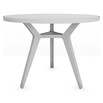 Table Taby walnut white 100 UNIKA MOBLAR — Ver 2