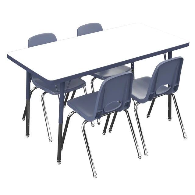 5 Piece Rectangular Activity Table & Chair Set — Descargar
