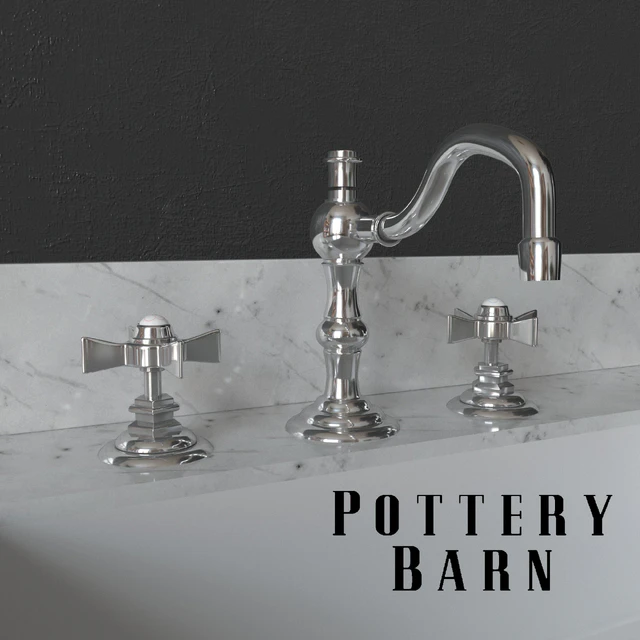PIEDMONT SINGLE SINK CONSOLE and LANGFORD CROSS-HANDLE WIDESPREAD BATHROOM FAUCET — Descargar