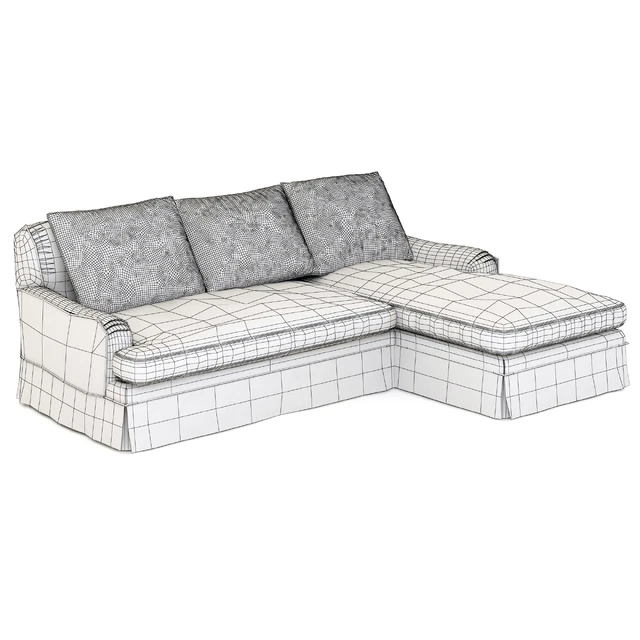 Restoration Hardware Belgian Classic Roll Arm Slipcovered Right-Arm Chaise Sectional — Descargar
