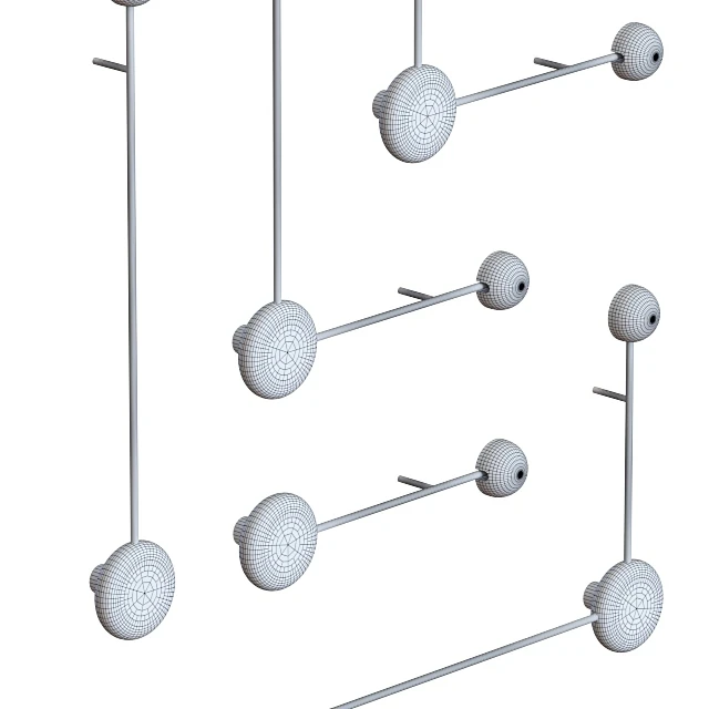 Wall Vibia Pin lamps (4 colors, 4 options of placement). — Descargar