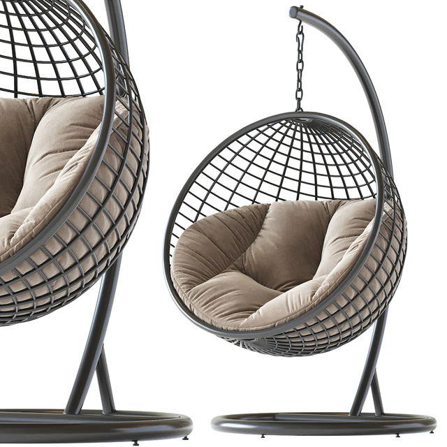 Hanging chair Cocoon De Luxe, black — Descargar
