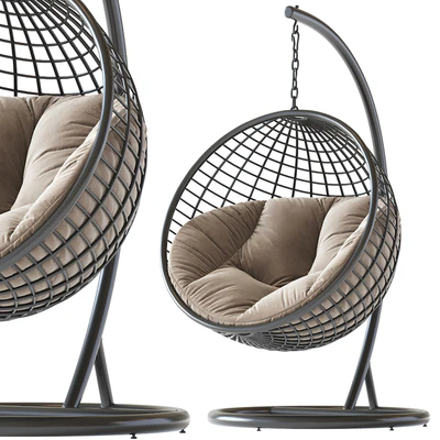 Hanging chair Cocoon De Luxe, black — Ver 2