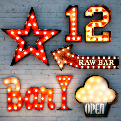 Lighted Metal sign. Set 2 — Вид 1