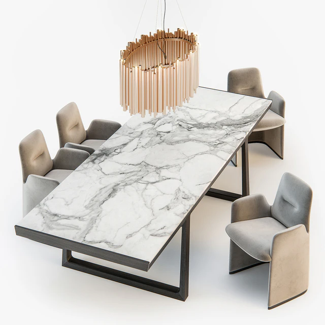 Poliform Guest chair Opera table — Descargar