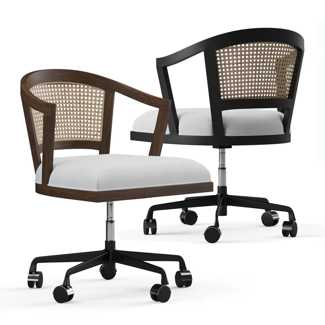 Lisbon Cane Swivel Desk Chair — Скачать