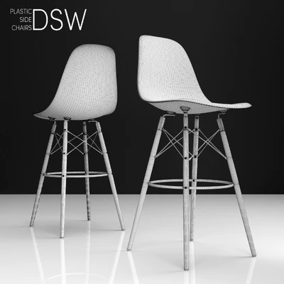 Eames DSW Bar plastic side chairs — Вид 2