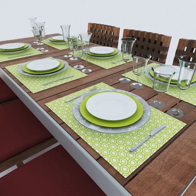 Tables and chairs. Outdoor furniture Roda — Ver 2