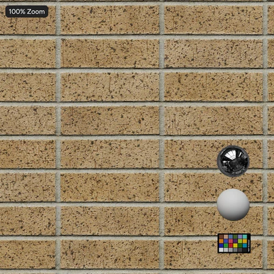 dragfaced stack bond brick wall texture beige — Вид 2