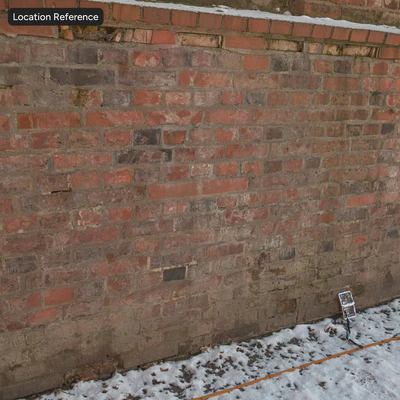 old fleming bond brick wall texture — View 2