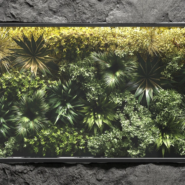 collection outdoor plant stand vertical garden wall glass box vase — Скачать