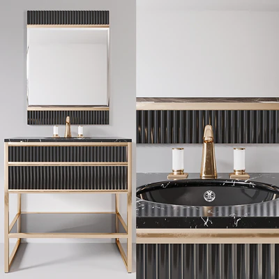 Academy nero marquinia black glass Console by Oasis Group — Вид 1
